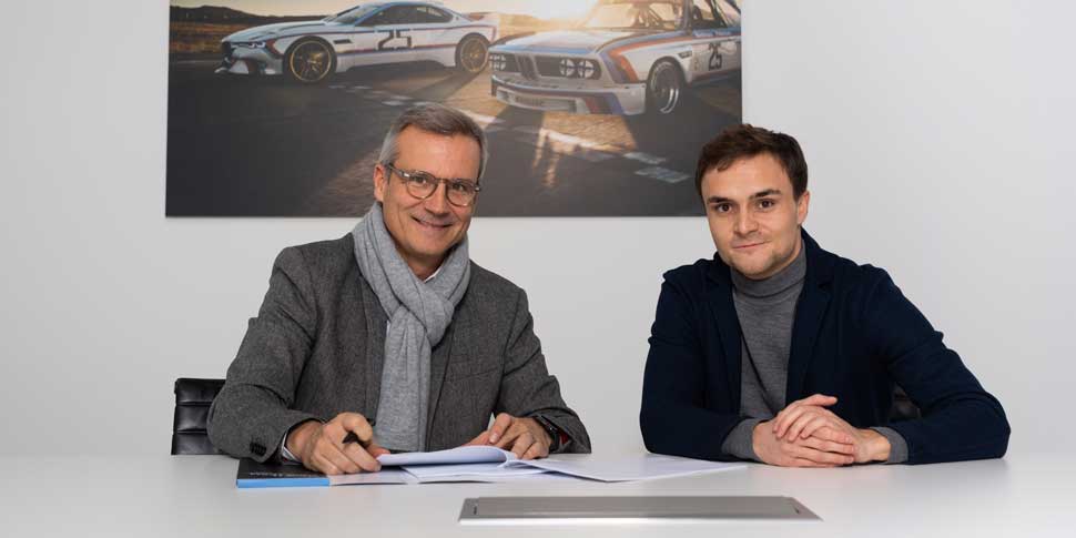 Lucas Auer und Jens Marquardt, BMW Motorsport Director